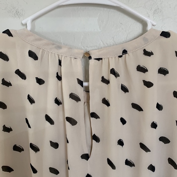 H&M Cream Polka Dot Long Sleeve Dress - Picture 5 of 6